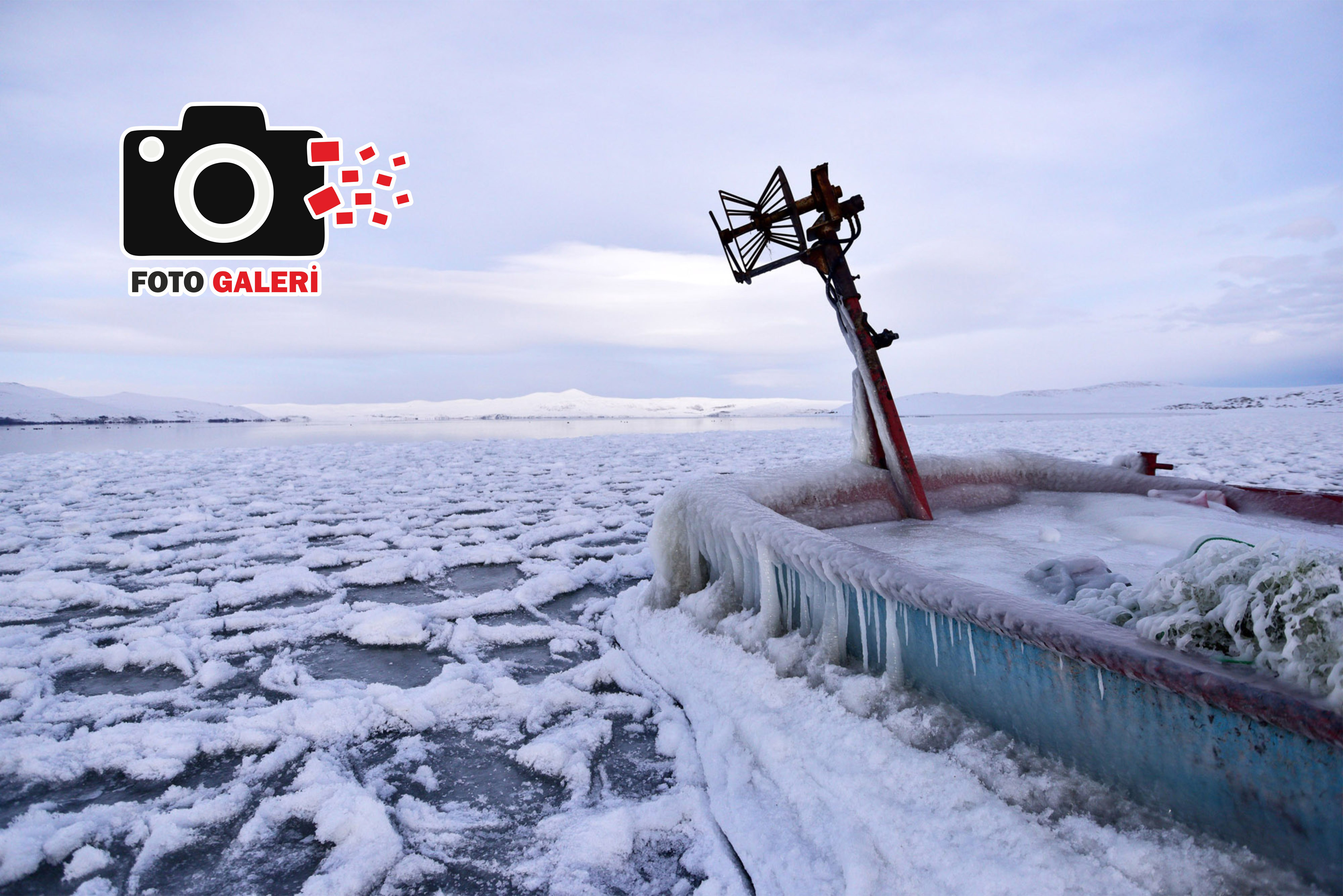Ahlat'ta buzulları aratmayan görüntüler