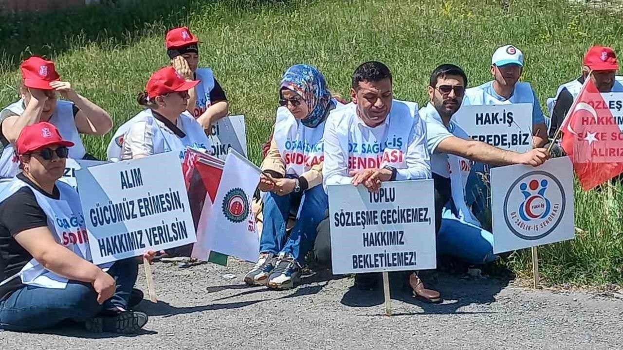 600 bin işçi için ses yükseldi: Ardahan’da protokol tıkanmasına protesto