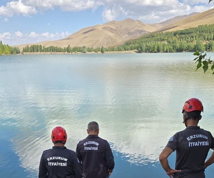 Erzurum'da gölete giren şahsın cansız bedenine ulaşıldı