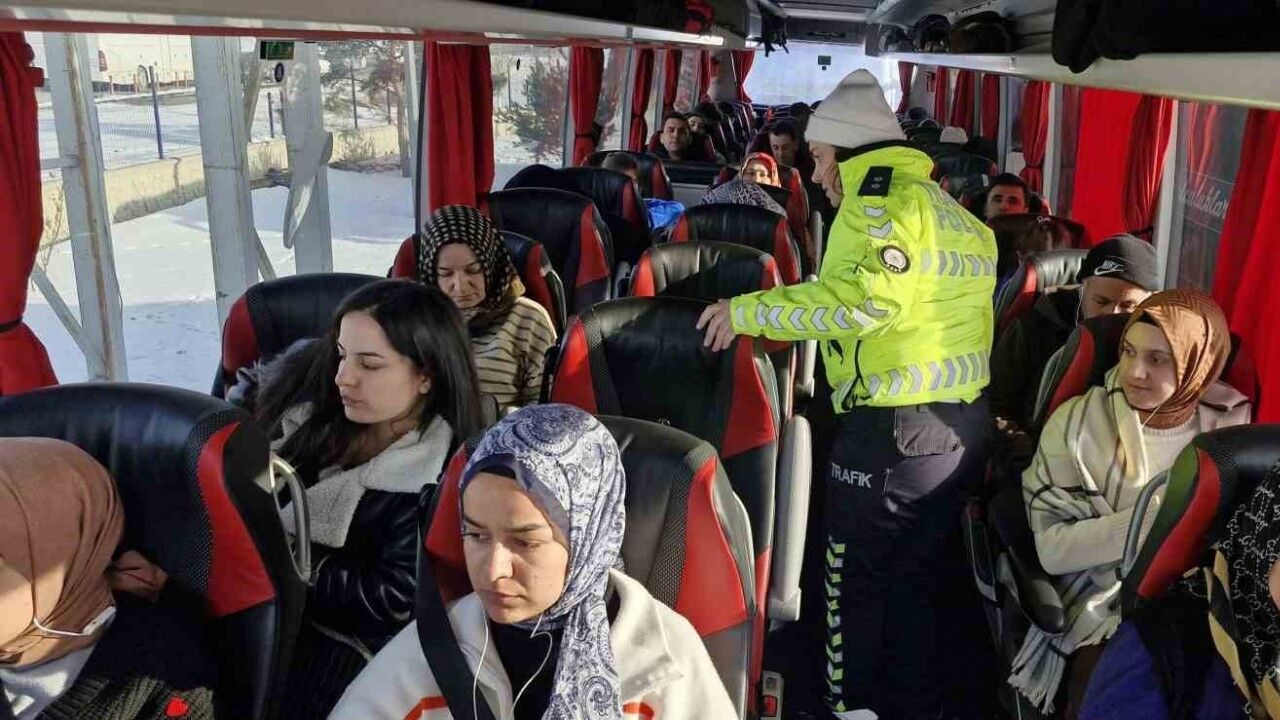 Polisten kemen ve lastik denetimi