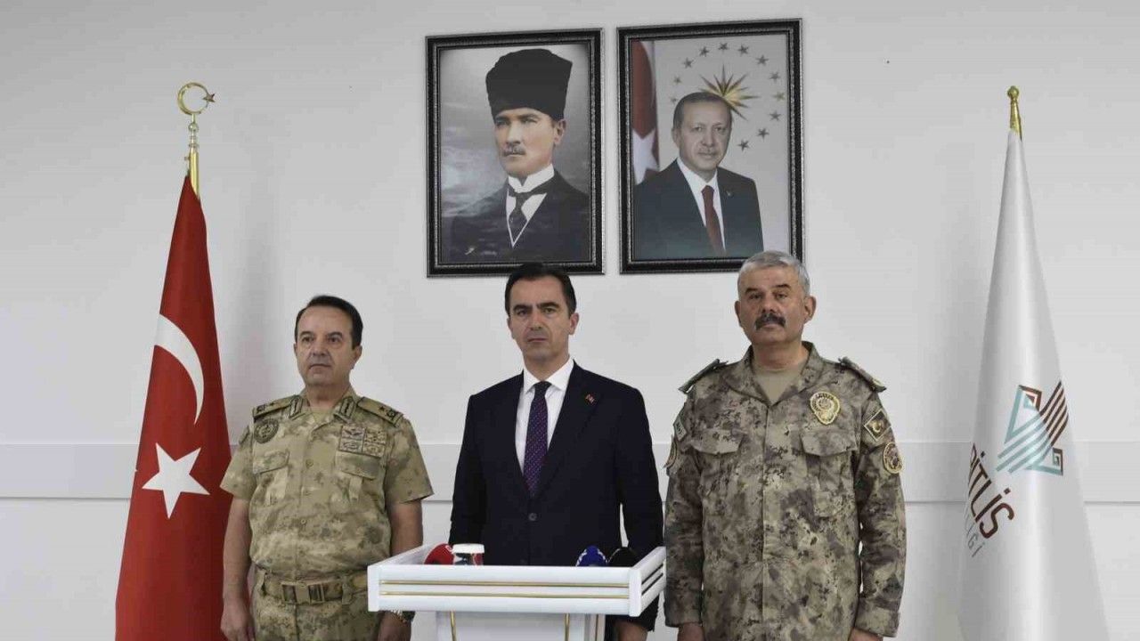 Bitlis’te güvenlik operasyonlarına dair yeni veriler paylaşıldı