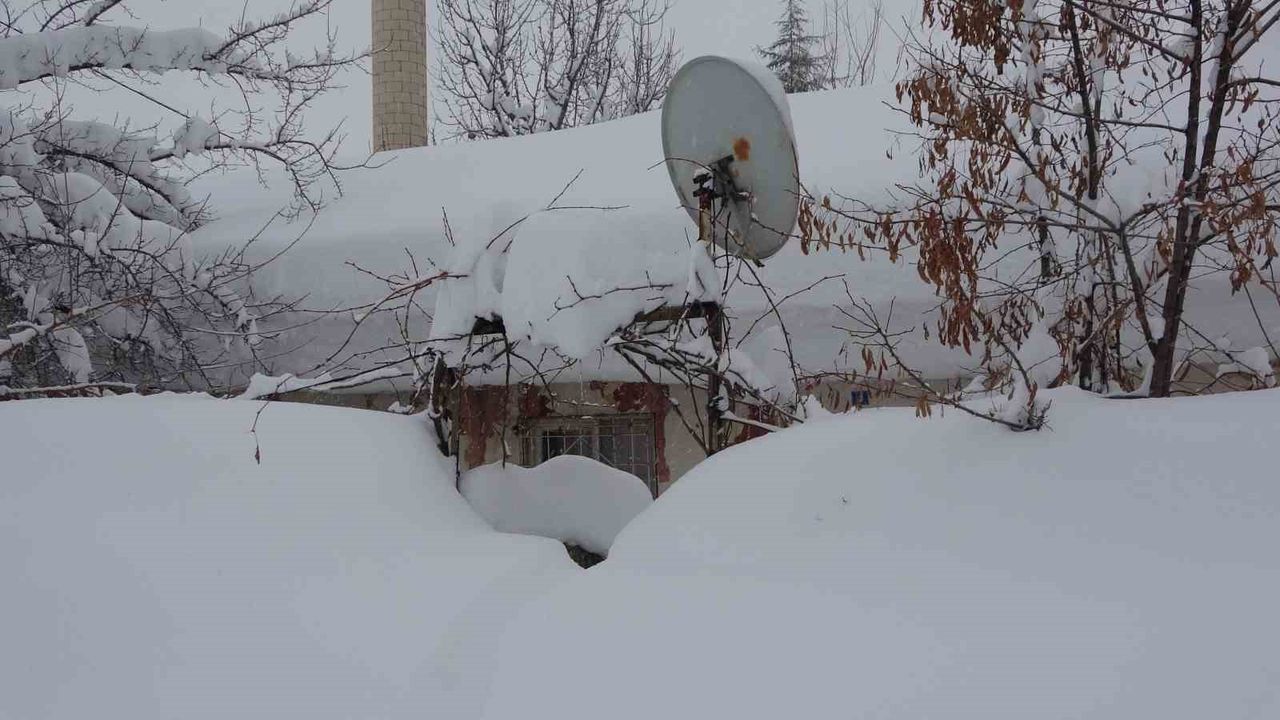 Bitlis’te kar esareti: Evler kara gömüldü, ulaşım durma noktasında