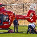 Darende'de kalp krizi şüphesi bulunan hasta hava ambulansıyla nakledildi