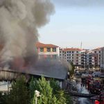 Malatya'da işçilerin kaldığı yatakhane yandı