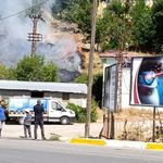 Tunceli'de otluk alanda yangın