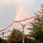 Ahlat'ta gökkuşağı oluştu