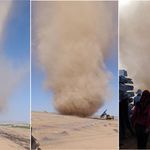 Ahlat'ta dev hortum böyle görüntülendi