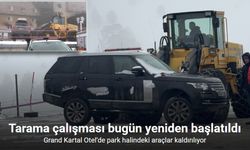 Grand Kartal Otel’de park halindeki araçlar kaldırılıyor