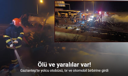 Otobüs ve tırın karıştığı zincirleme kaza: 1 ölü, 19 yaralı