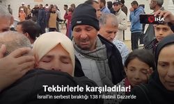 138 Filistinli Gazze’de tekbirlerle karşılandı