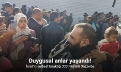 İsrail'in serbest bıraktığı Filistinliler Gazze'de