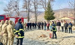 Hizan İtfaiyesi’nden askeri birliklere yangın söndürme eğitimi