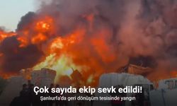 Şanlıurfa’da Yangın çok sayıda itfaiye ekibi sevk edildi.