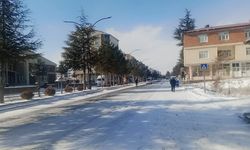 Ahlat’ta Soğuk Hava Caddeleri Boş Bıraktı