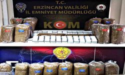 Erzincan’da 480 paket kaçak tütün ele geçirildi