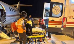 Kazada yaralanan çocuk ambulans uçakla Ankara’ya sevk edildi