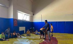 Korkut'ta Yaz Spor Okullarında Güreşe Yoğun İlgi