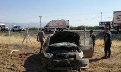 Malatya’da otomobil bahçeye uçtu: 3 yaralı