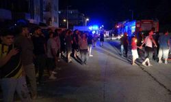 Şantiyede yangın paniği: Mahalleli sokağa döküldü