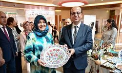 Yeşilyurt’ta kadınların el emeği eserleri sergilendi