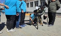 Güroymaklı öğrencilere güneş gözlemi etkinliği