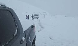 Durankaya-Şivekür yolu kar ve tipi nedeniyle ulaşıma kapandı