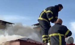 Elazığ’da çatı yangını