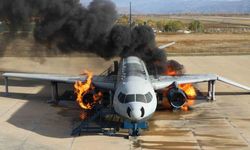 Erzincan Havalimanı’nda gerçekçi uçak yangın tatbikatı yapıldı