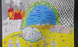 Ahlat'ta minik kalemlerden Gazze’ye büyük mesaj!