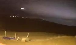 Elazığ'da meteorun düşme anı anbean görüntülendi
