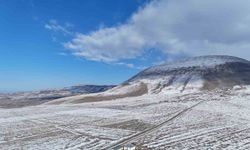 Iğdır’ın yüksek kesimlerinde kış manzaraları havadan görüntülendi