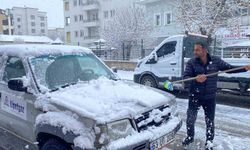 Karlıova'da kış yüzünü gösterdi