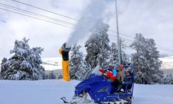 Kış turizmi için Sarıkamış’ta yapay kar denemeleri başladı