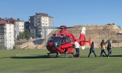 Malatya'da yaşlı hasta için ambulans helikopter seferber oldu