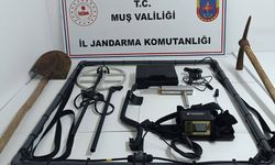 Muş'ta kaçak kazı yapan 4 kişi gözaltına alındı