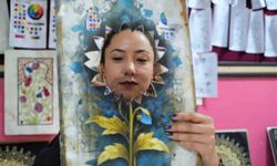 Muş'ta kadınlar kâğıt rölyef kursuyla aile bütçesine destek oluyor