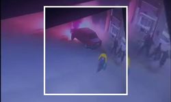 Ahlat’ta petrolde alev alan araç korkuttu!