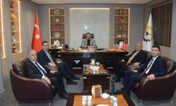 GİB heyetinden TATSO Başkanı Adabağ’a ziyaret