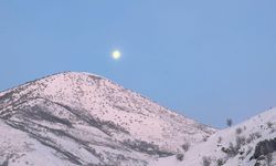 Dolunay ve karın buluşması mest etti