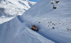 Bitlis'te kar esareti sürüyor: Köy yollarında 3 metrelik karla mücadele