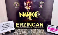 Erzincan'da 1 kilo 276 gram metamfetamin yakalandı