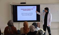 Halk Eğitim Merkezi kursiyerleri verem konusunda bilgilendirildi