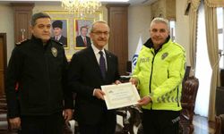 Polis memurunun duyarlı davranışı ödüllendirildi