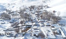 Develik köyü’nde kış masalı: Kartpostallık görüntüler