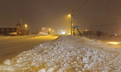 Güroymak’ta kar ve tipi hayatı olumsuz etkiliyor