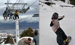 Ergan Kayak Merkezi'nde renkli görüntüler