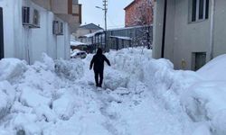 Karlıova’da 40 gündür aralıksız yağan kar hayatı olumsuz etkiliyor