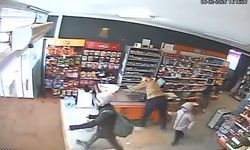 Kemah’ta deprem anı market kamerasında