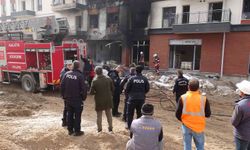 Malatya'da şantiyede çıkan yangın korku dolu anlar yaşattı