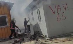 Malatya’da şantiyede yangın paniği